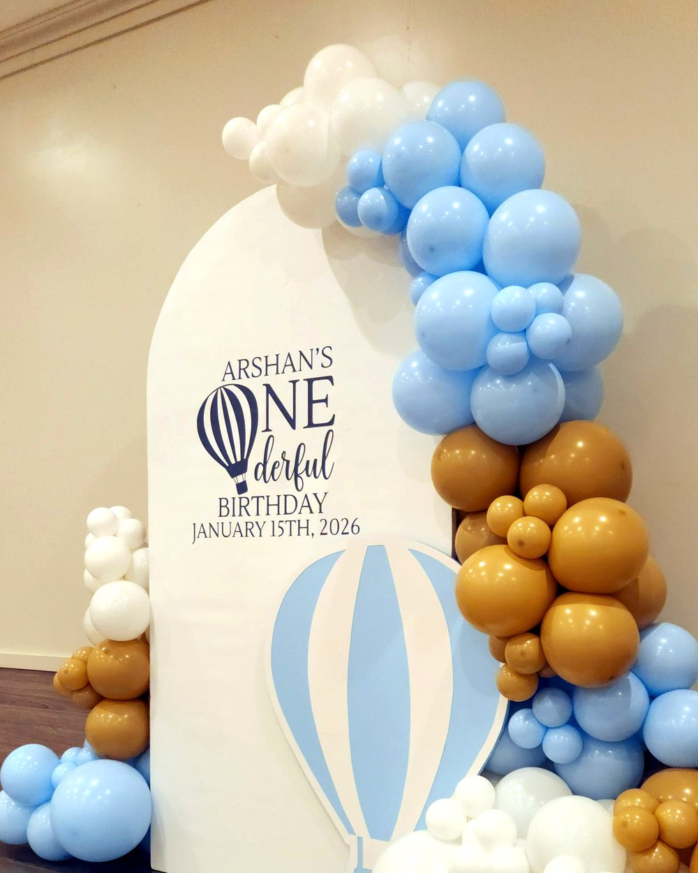 Onederful hot air balloon first birthday